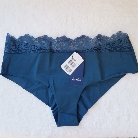 Leonisa Ultra Light Lace Waistband Cheeky Panty Size L - Picture 7 of 10
